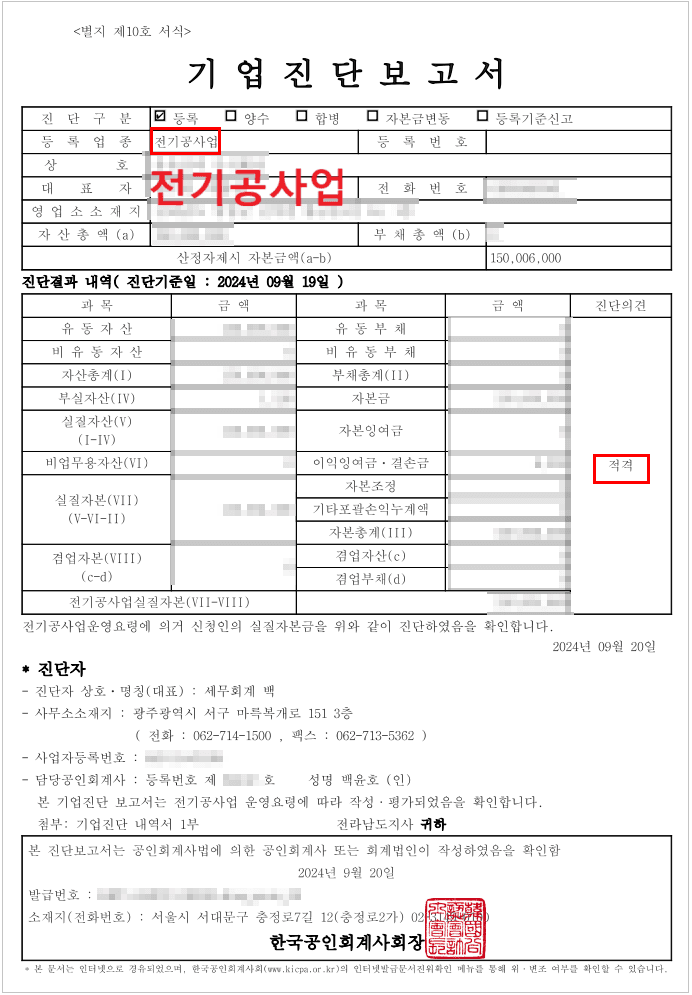 전기공사업 등록기준 신고, 영업정지 막아낸 기업진단 사례(3년주기, 시기, 주의할점)